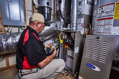 Air conditioning equipment prepared for inspection